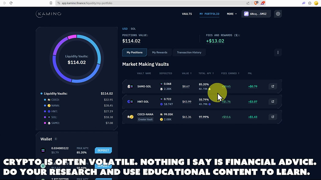Kamino Finance Yield Vaults